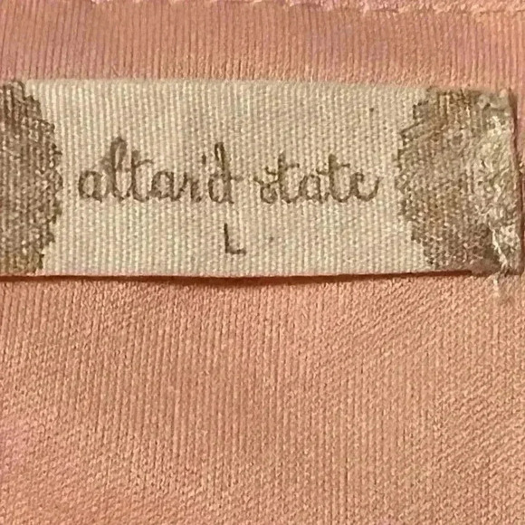 Altar’d State Women’s size Large Sleeveless pink Dress/ pockets/ tie straps/ zip - Picture 11 of 12